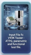 Input file example for V93K tester ATPG, parametric, and functional test file